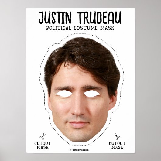 Justin Trudeau kostuummasker Poster (Voorkant)