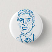 Justin Trudeau Logo Ronde Button 3,2 Cm (Voorkant)