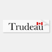 Justin Trudeau Officiële Canadese Vlag Lichtkleur Bumpersticker (Voorkant)
