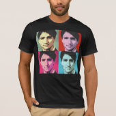 Justin Trudeau Pop Art T-shirt (Voorkant)