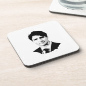 Justin Trudeau Portrait Bier Onderzetter (Linkerzijde)