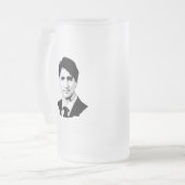 Justin Trudeau Portrait Matglas Bierpul (Voorkant links)