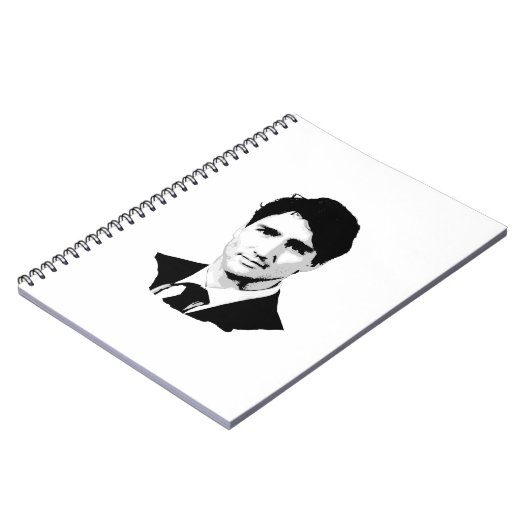 Justin Trudeau Portrait Notitieboek (Linkerzijde)