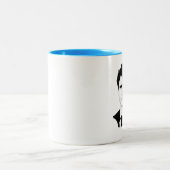 Justin Trudeau Portrait Tweekleurige Koffiemok (Center)