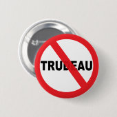Justin Trudeau Ronde Button 5,7 Cm (Voorkant /achterkant)