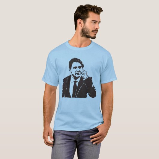 Justin Trudeau. T-shirt (Voorkant volledig)