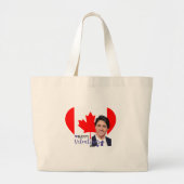 justin trudeau valentijn grote tote bag (Voorkant)