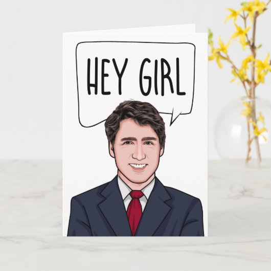 JUSTIN TRUDEAU: ZONDER MEISJE KAART (Gele Bloem)