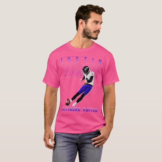 Justin Tucker T-shirt (Voorkant volledig)