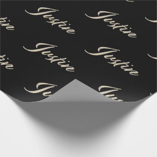 Justin Vorname Name edles Geschenkpapier Papier (Hoek)