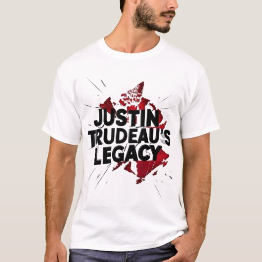 Justine Trudeau's erfenis naar Canada T-shirt (Voorkant)