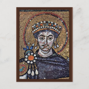 Justiniaans I, San Vitale (Ravenna) Choir Mosaics  Briefkaart