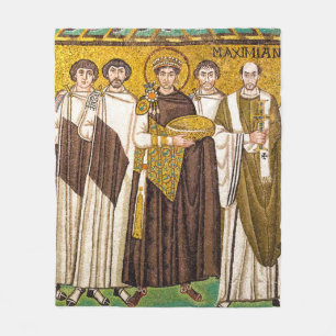 Justinianus de Grote Romeinse keizer Fleece Deken