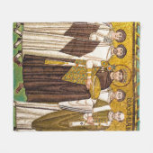 Justinianus de Grote Romeinse keizer Fleece Deken (Voorkant (Horizontaal))