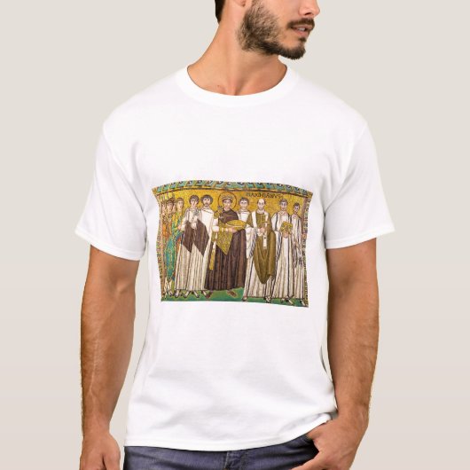 Justinianus de Grote Romeinse keizer T-shirt (Voorkant)