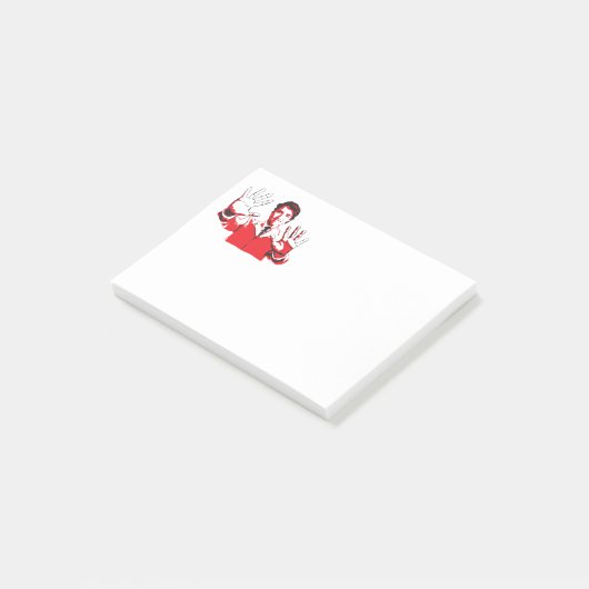 Justins handen. post-it® notes (Schuin)