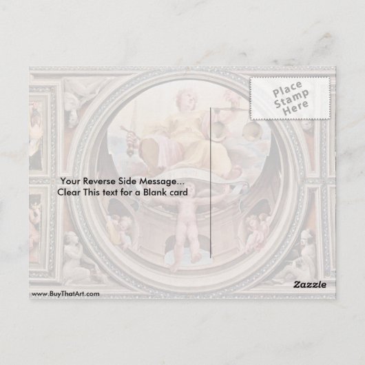 Justitia by Domenico Beccafumi Briefkaart (Achterkant)