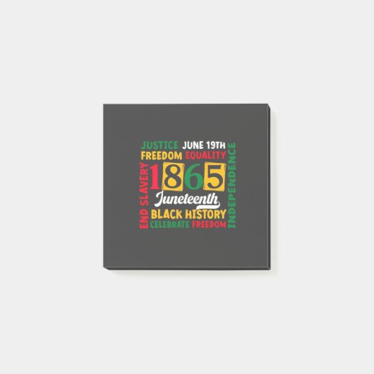 Justitie 19 juni Vrijheid Gelijkheid 1865 Post-it® Notes (Voorkant)