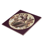 JUSTITIE Allegory Fresco door Raffaello Sanzio Tegeltje (Zijkant)