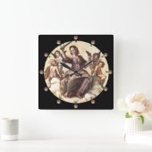 JUSTITIE Allegory Fresco door Raffaello Sanzio Vierkante Klok (Huis)