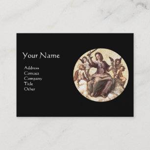 JUSTITIE Allegory Fresco door Raffaello Sanzio Visitekaartje