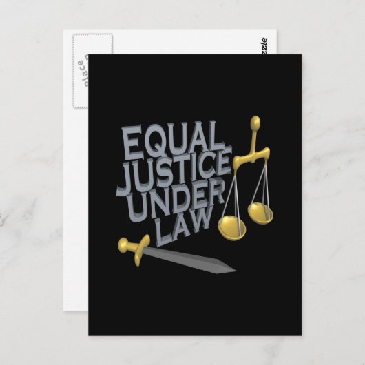 Justitie Briefkaart (Voorkant / Achterkant)