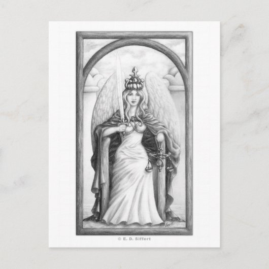Justitie Briefkaart (Voorkant)