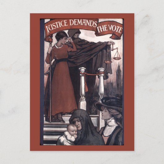 Justitie eist stemming briefkaart (Voorkant)