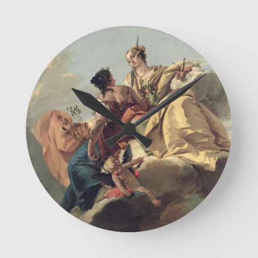 Justitie en vrede ronde klok (Voorkant)