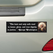 Justitie is belangrijk bumpersticker (Op auto)