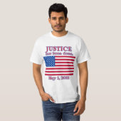 JUSTITIE IS GEDAAN T-shirt (Voorkant volledig)