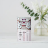 JUSTITIE JURIDISCH KANTOOR, ATTORNEY Monogram Pear Visitekaartje (Staand voorkant)