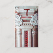 JUSTITIE JURIDISCH KANTOOR, ATTORNEY Monogram Pear Visitekaartje (Achterkant)