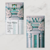 JUSTITIE JURIDISCH KANTOOR, ATTORNEY Monogram Pear Visitekaartje (Voorkant / Achterkant)