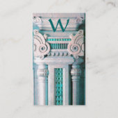 JUSTITIE JURIDISCH KANTOOR, ATTORNEY Monogram Pear Visitekaartje (Achterkant)