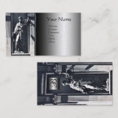 JUSTITIE JURIDISCHE KANTOOR, ADVOCAAT Metallic Mon Visitekaartje (Voorkant / Achterkant)