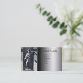 JUSTITIE JURIDISCHE KANTOOR, ADVOCAAT Metallic Mon Visitekaartje (Staand voorkant)