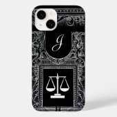 JUSTITIE JURIDISCHE KANTOOR, ATTORNEY Monogram Bla Case-Mate iPhone Case (Achterkant)