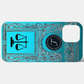 JUSTITIE JURIDISCHE KANTOOR, ATTORNEY Monogram Bla Case-Mate iPhone Case (Achterkant (horizontaal))