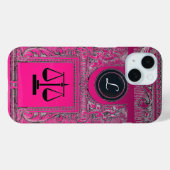 JUSTITIE JURIDISCHE KANTOOR, ATTORNEY Monogram roz Case-Mate iPhone Case (Achterkant (horizontaal))
