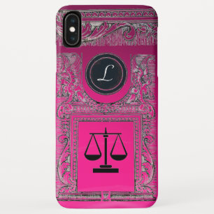 JUSTITIE JURIDISCHE KANTOOR, ATTORNEY Monogram roz iPhone XS Max Hoesje