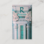 JUSTITIE JURIDISCHE KANTOOR, ATTORNEY Monogram Visitekaartje (Achterkant)