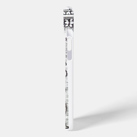 JUSTITIE JURIDISCHE KANTOOR, ATTORNEY Monogram Whi Case-Mate iPhone Case (Achterkant / Links)