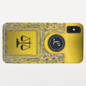 JUSTITIE JURIDISCHE KANTOOR, ATTORNEY YELLOW Monog Case-Mate iPhone Case (Achterkant (horizontaal))