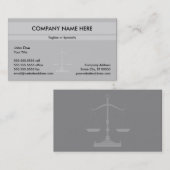 Justitie Kantoor Visitekaartje (Voorkant / Achterkant)