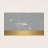 Justitie Logo | Marmer- en Gold-achtergrond Visitekaartje (Achterkant)