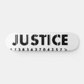 JUSTITIE-LOGO-to-go Persoonlijk Skateboard (Horizontaal)