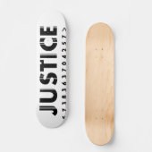 JUSTITIE-LOGO-to-go Persoonlijk Skateboard (Voorkant)