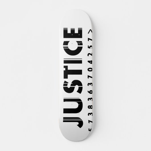 JUSTITIE-LOGO-to-go Persoonlijk Skateboard (Voorkant)
