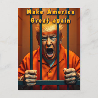 Justitie MAGA Trump steunt Kamala Walz Funny Humor Briefkaart
